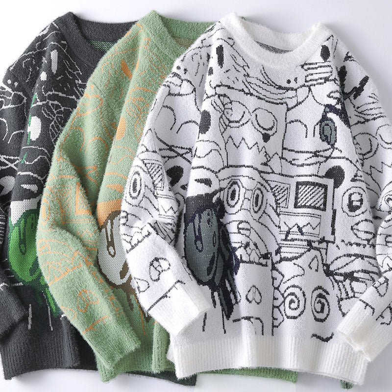 Herren Strickpullover mit Rundhalsausschnitt – Bild 3 | LuxeStyle