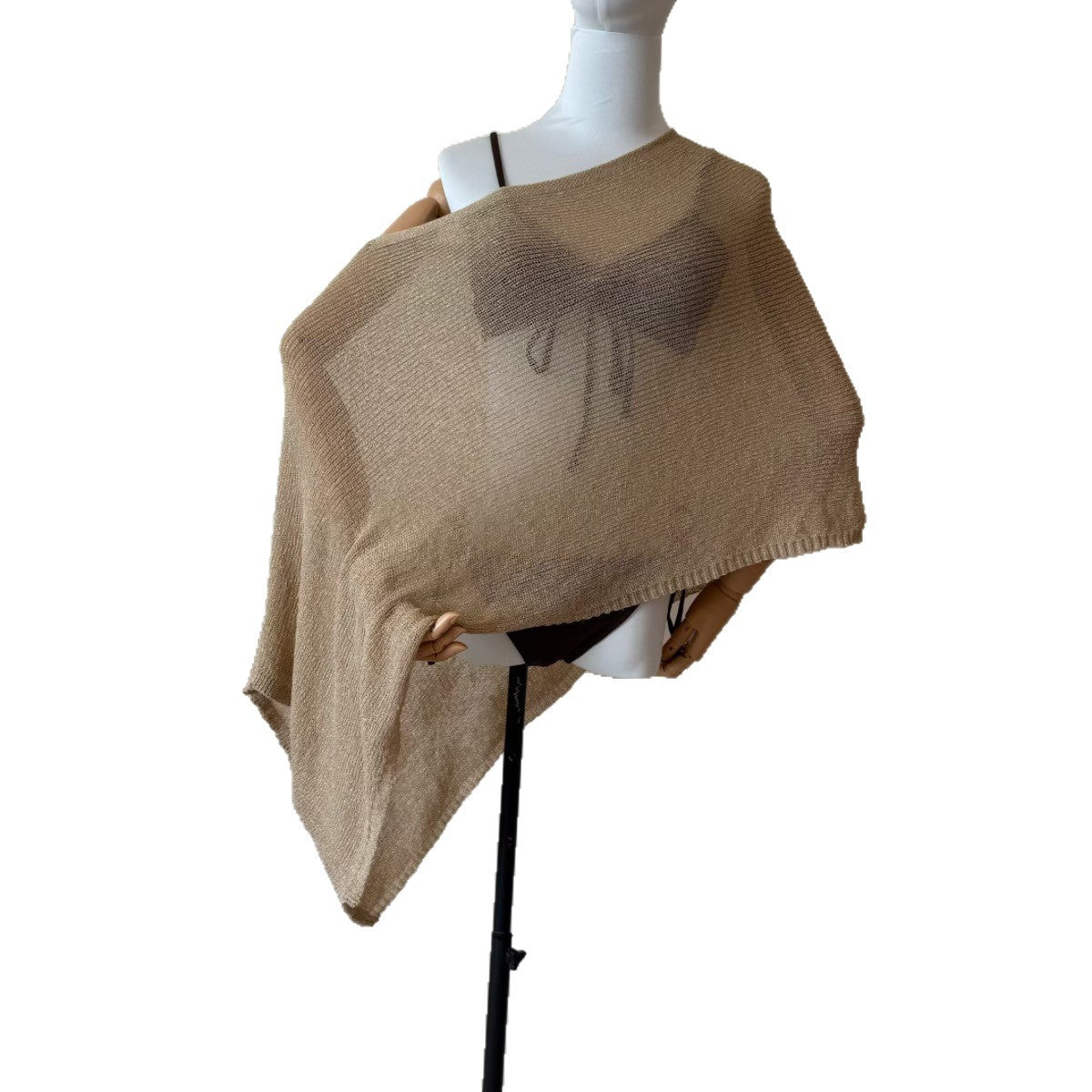 Unregelmässiger Umhang-Schal mit Sonnenschutz – Bild 4 | LuxeStyle