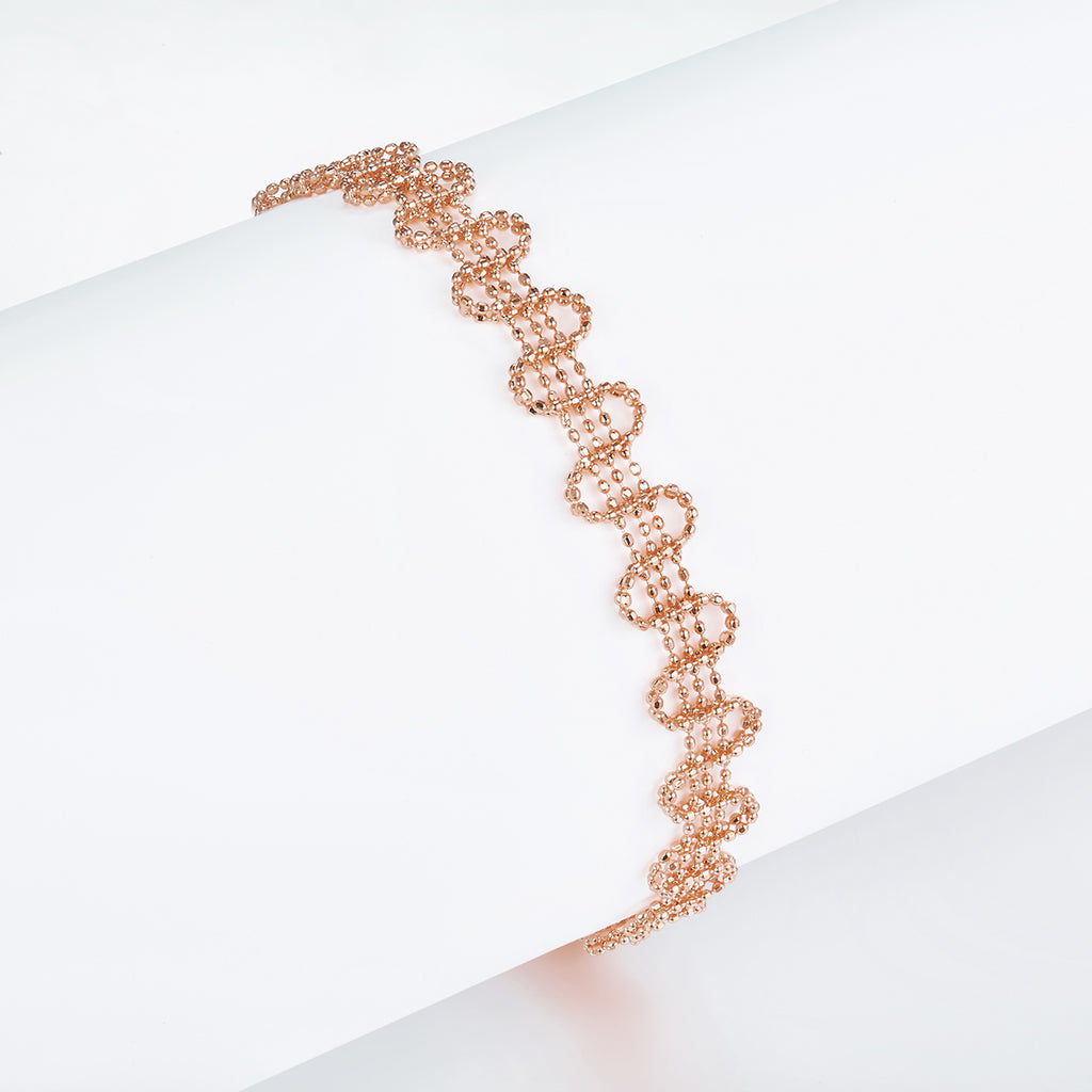925-Silber Armband Onda