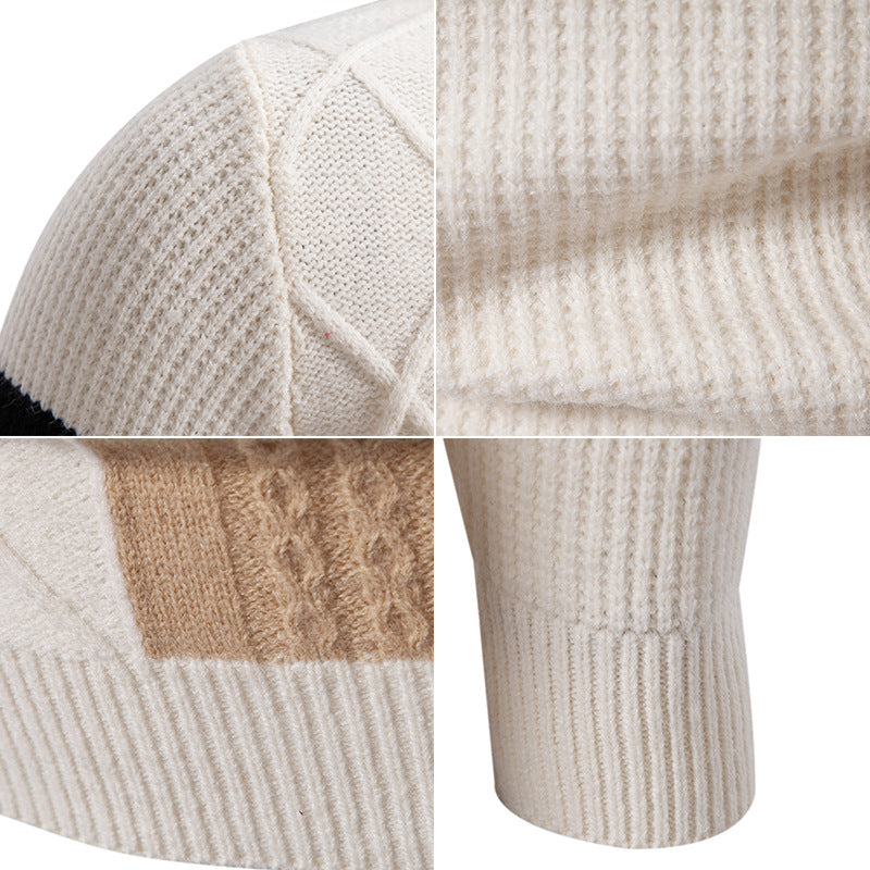 Farbblock-Pullover für Herren