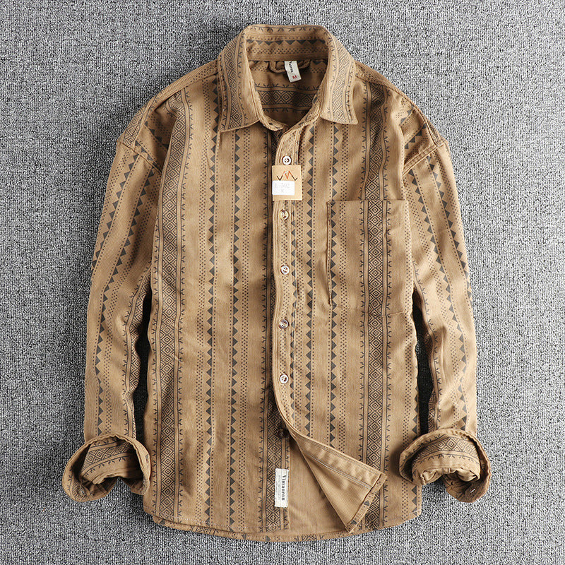 Herrenhemd mit Ethno-Muster – Bild 5 | LuxeStyle