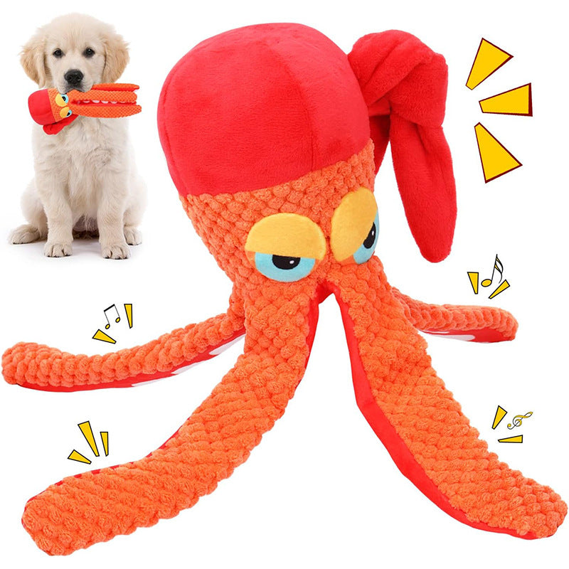 Oktopus Plüsch-Hundespielzeug