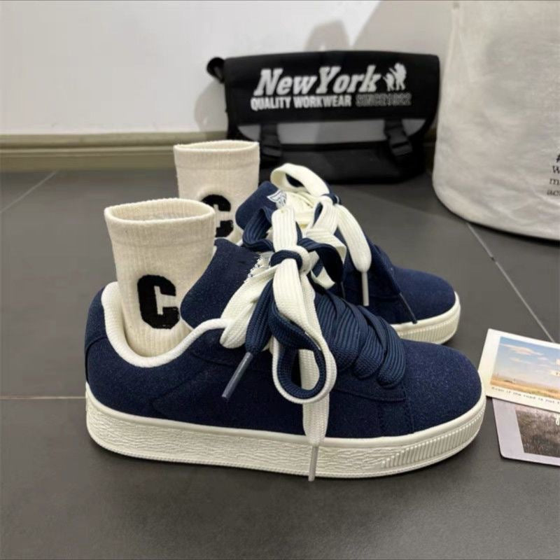 Niche Vintage Chunky-soled Sneakers