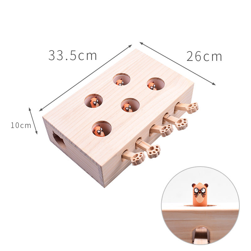 Whac-a-mole Holzspielzeug für Katzen – Bild 2 | LuxeStyle