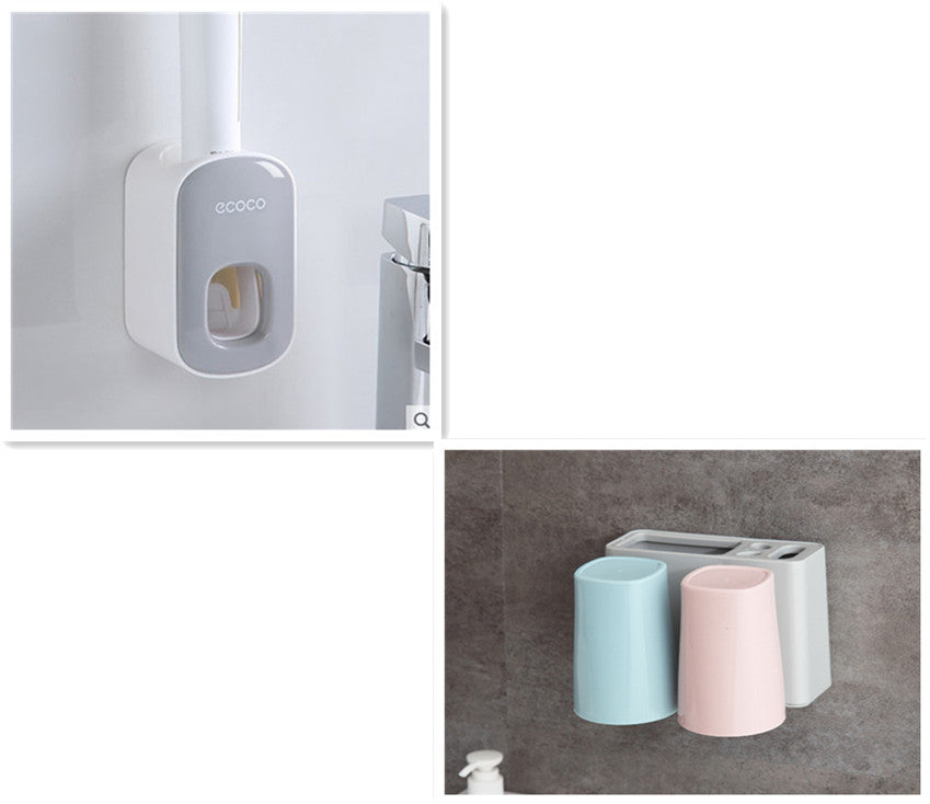 Wandmontierter Zahnpasta-Dispenser