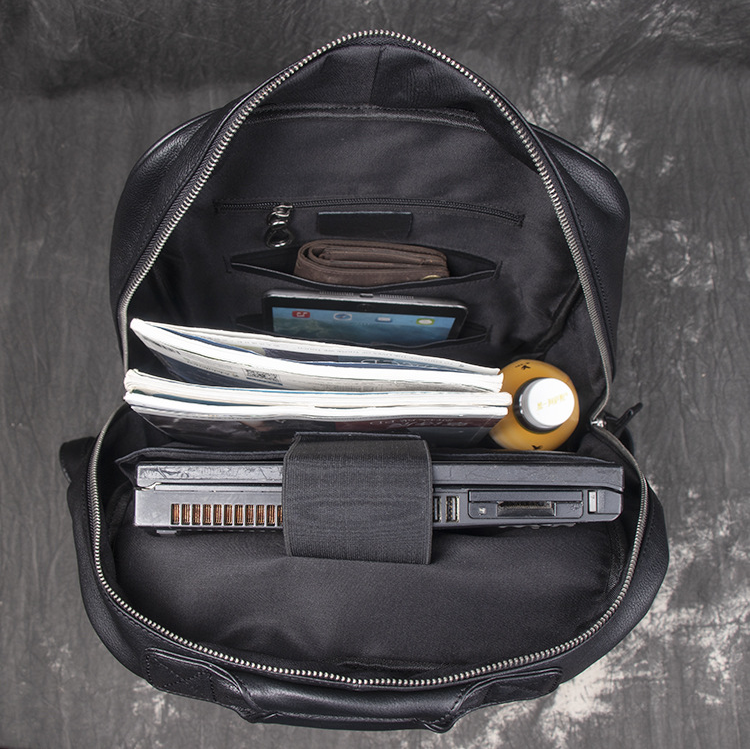 Männer Lederrucksack – 30x12x42 cm | LuxeStyle