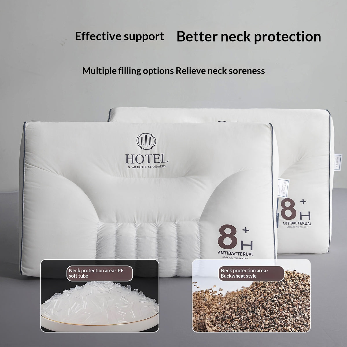 Antibakterielles Kissen mit weicher Füllung | LuxeStyle