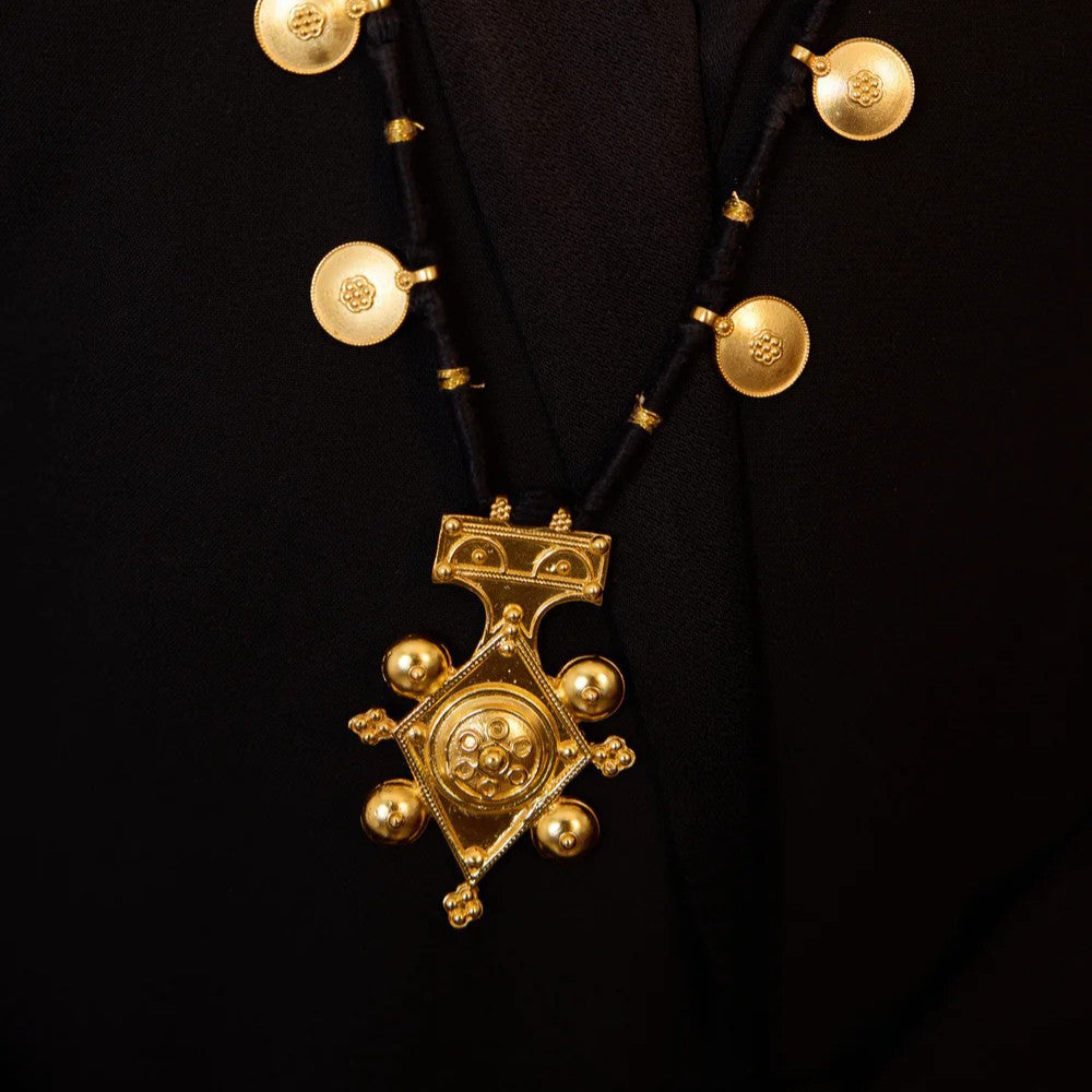 Edelstahl-Halskette mit Evil Eye Anhänger und farbveränderungsbeständi