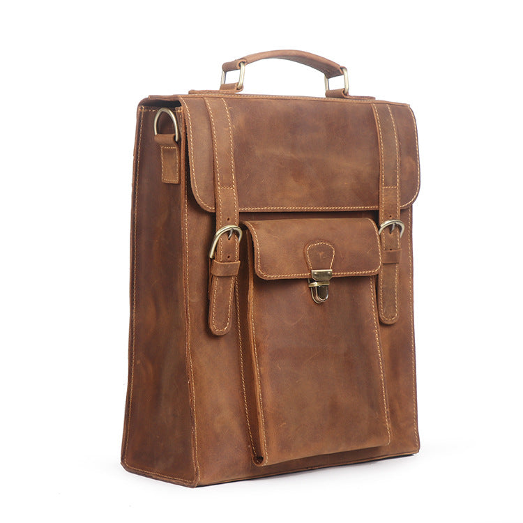 Retro-Lederrucksack für Laptops – Bild 4 | LuxeStyle