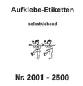 Aufklebenummern für Gabentisch