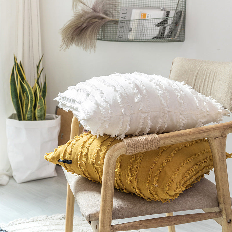 Geflochtener Kissenbezug aus Baumwoll-Leinen – Bild 7 | LuxeStyle