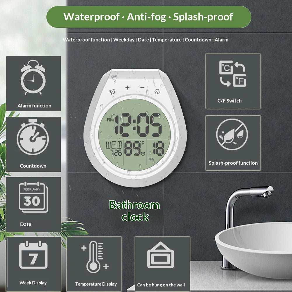 Wasserdichte Wanduhr