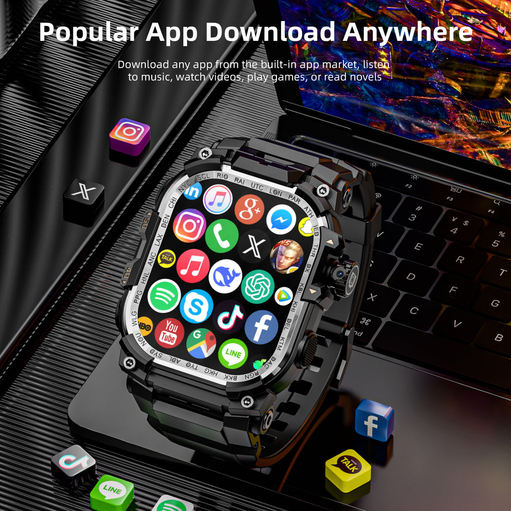 APPLLP 7 MAX Smartwatch mit ausziehbarer Kamera