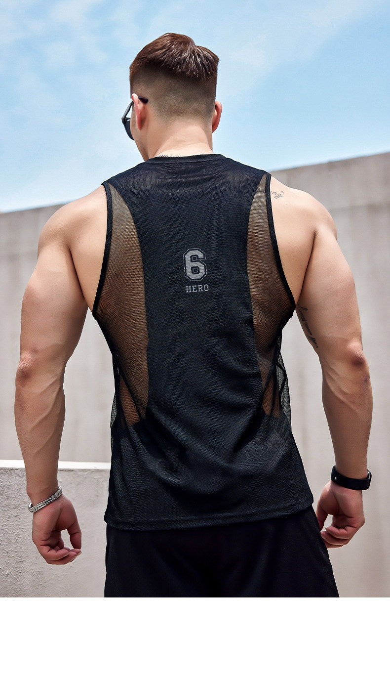 Herren-Tanktop mit Sportprint