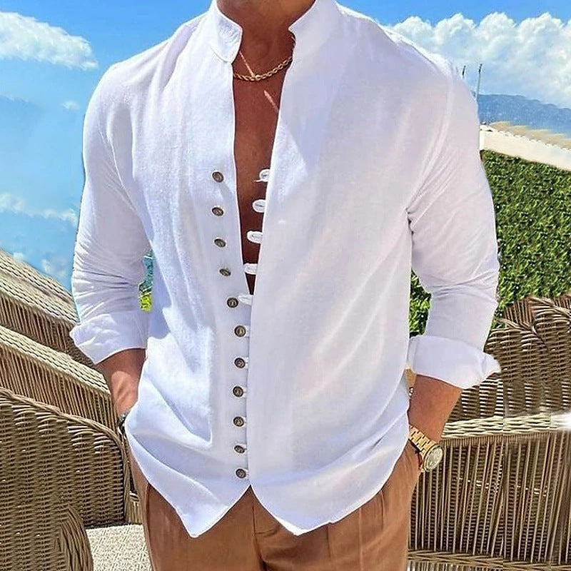 Herren Langarmshirt im Retro-Look
