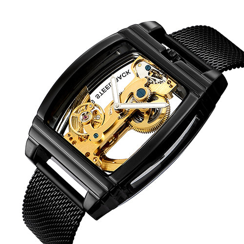 Mechanische Armbanduhr mit Energieanzeige – Bild 5 | LuxeStyle