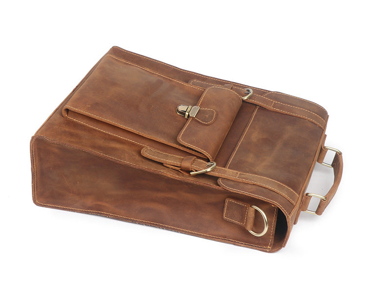 Retro-Lederrucksack für Laptops – Bild 3 | LuxeStyle