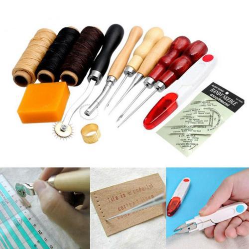 Set aus 13 handgefertigten Lederwaren – Bild 5 | LuxeStyle