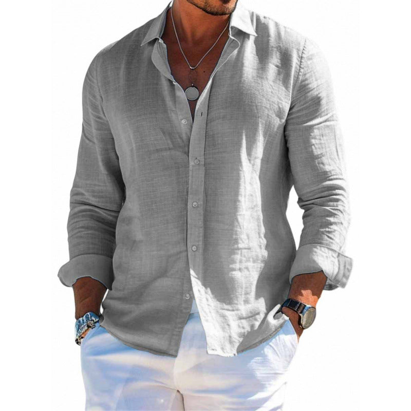 Langarm-Herren-Shirt mit lockerer Passform – Bild 2 | LuxeStyle