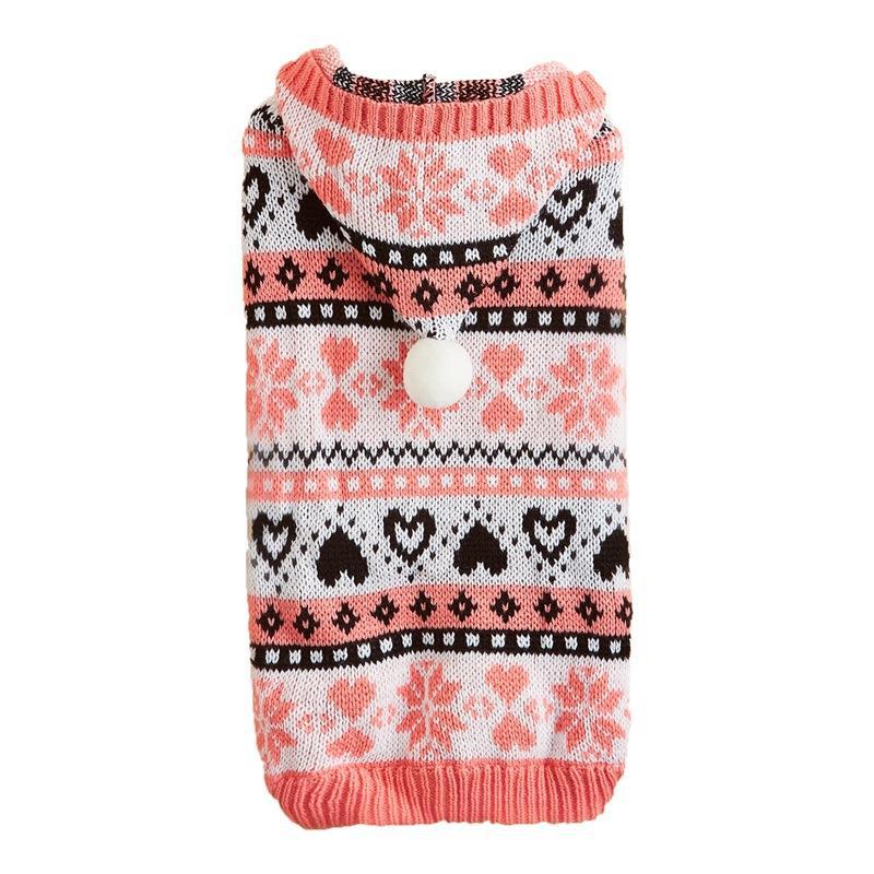 Hundepullover gestrickt mit Schneeflockenmuster – Bild 3 | LuxeStyle