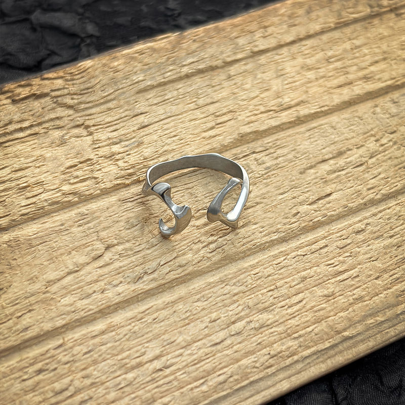Unisex-Ring aus Sterlingsilber, einzigartiges Design