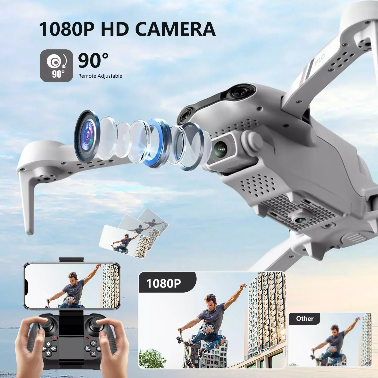 Mini-Drohne «AeroX» · mit HD-Kamera