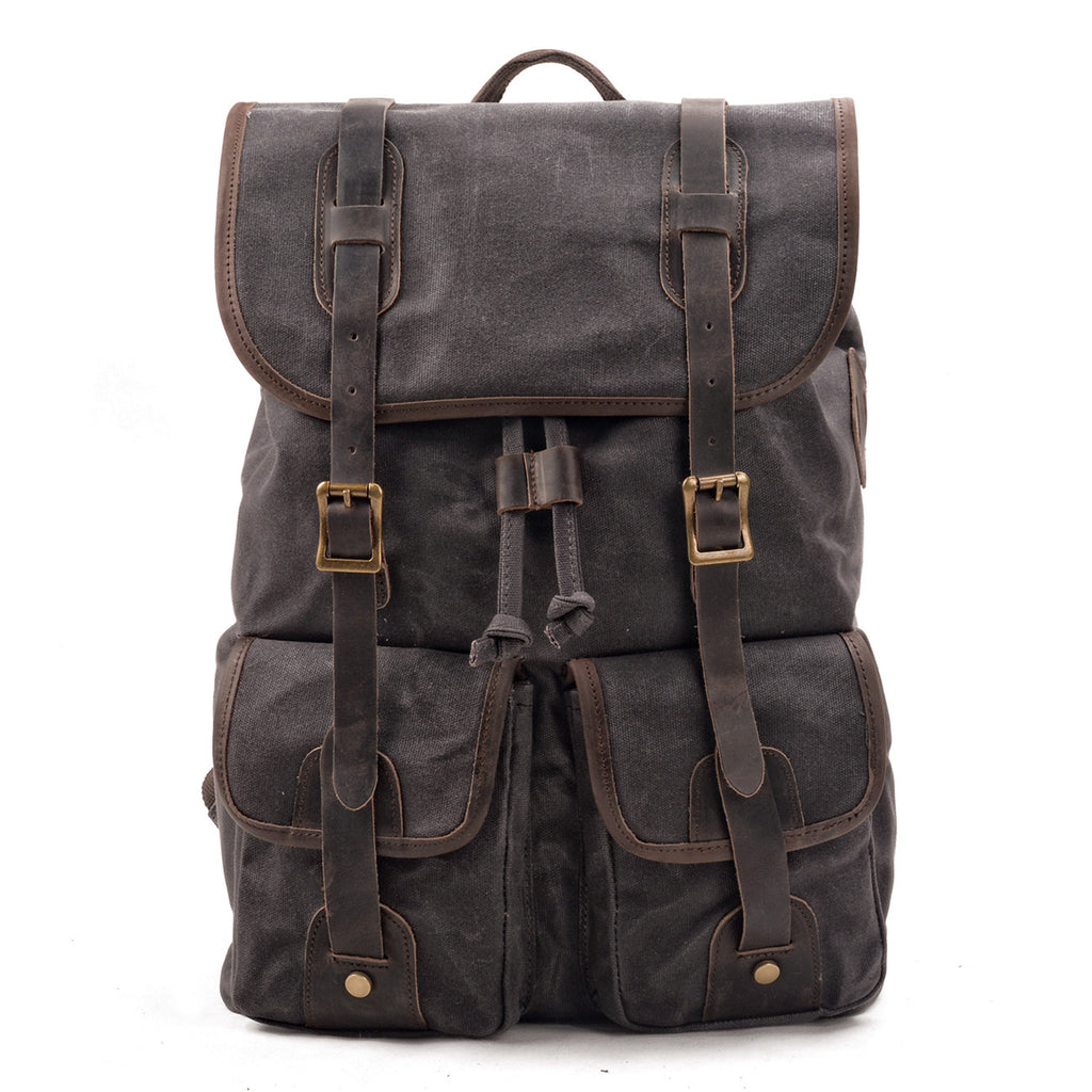 Reise-Rucksack Canvas & Leder | LuxeStyle