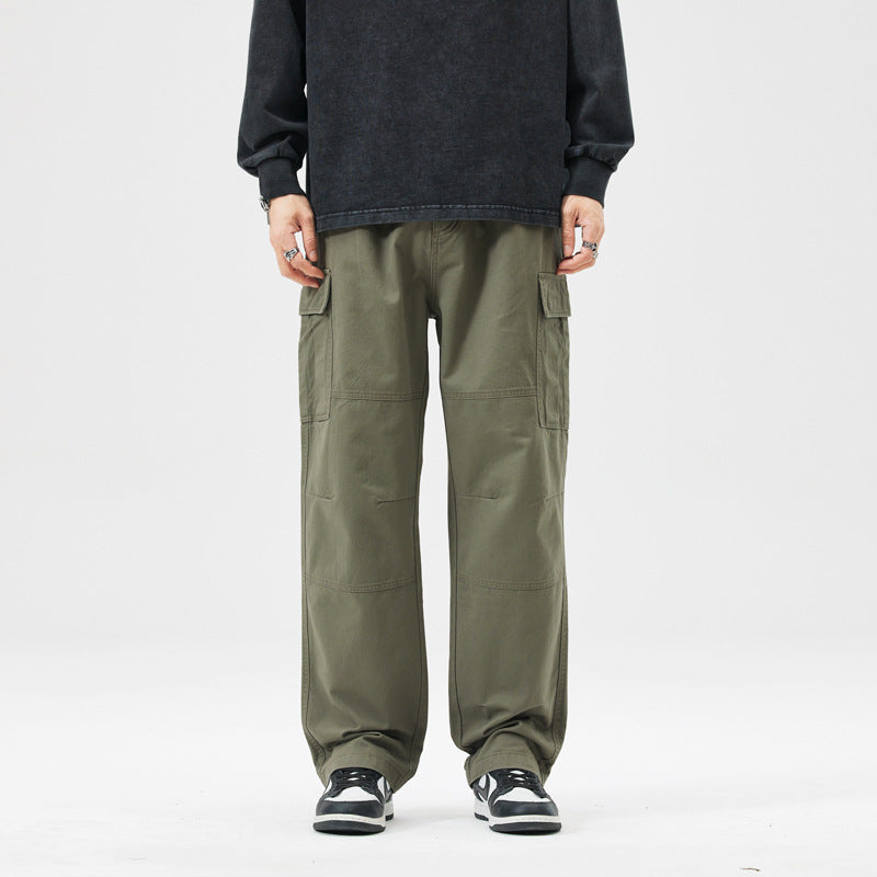 Herren Relaxed-Fit Straight-Leg Freizeithose
