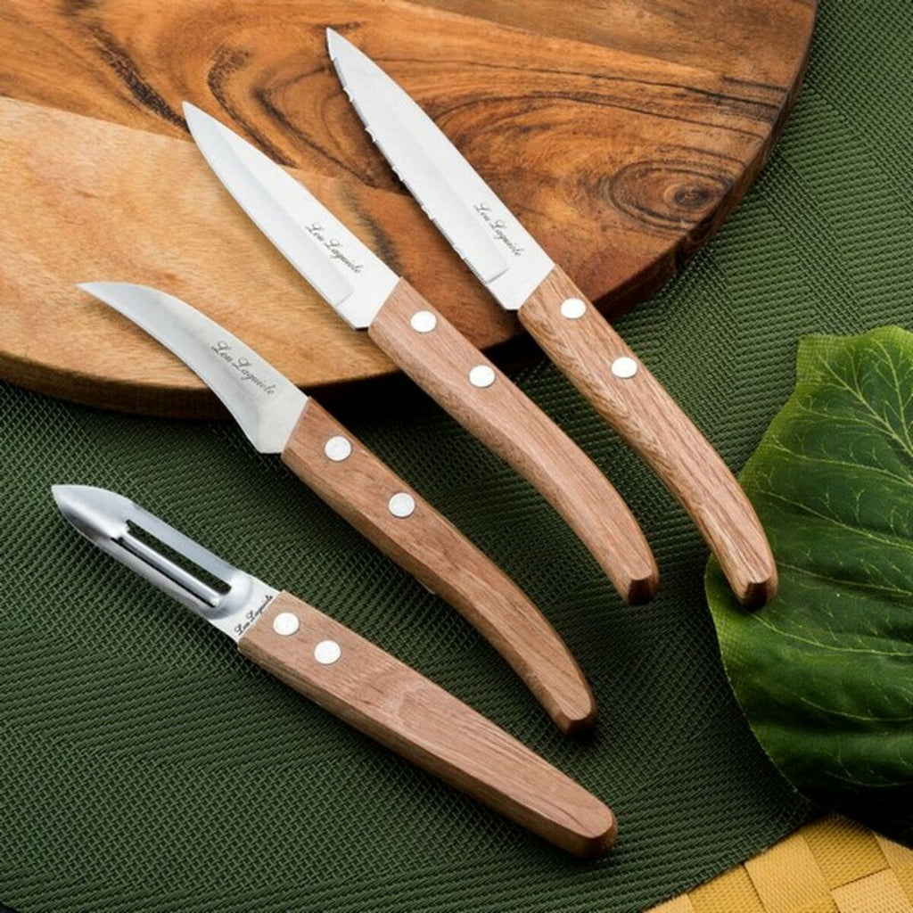 Messerset Amefa Forest Wood 4 Stücke – LuxeStyle Schweiz