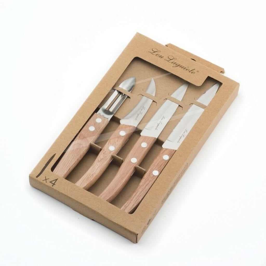 Messerset Amefa Forest Wood 4 Stücke – LuxeStyle Schweiz
