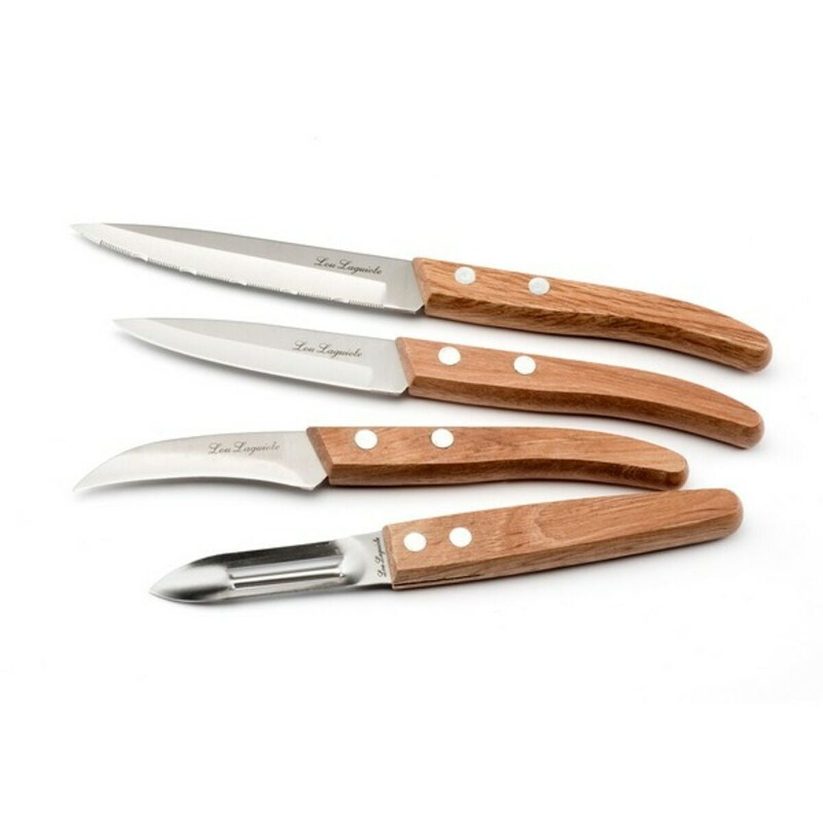 Messerset Amefa Forest Wood 4 Stücke – LuxeStyle Schweiz