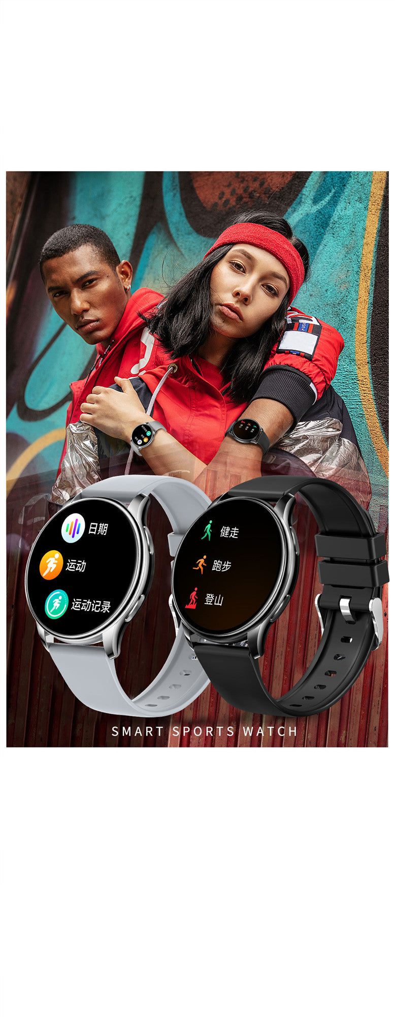 Smart Armband mit Bluetooth & Temperaturmessung