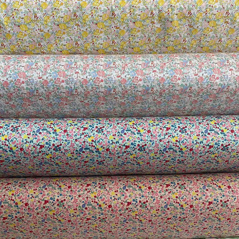Blumen Twill Baumwollstoff für Kinder – Bild 3 | LuxeStyle