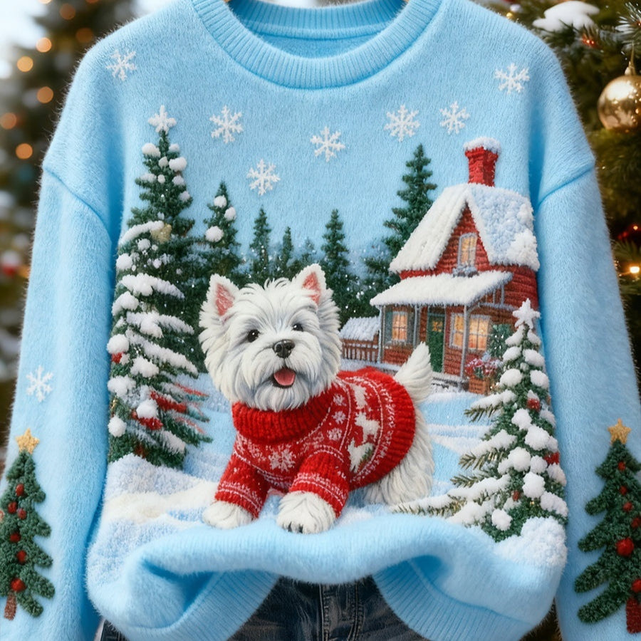 Weihnachts-Sweatshirt mit Digitalprint