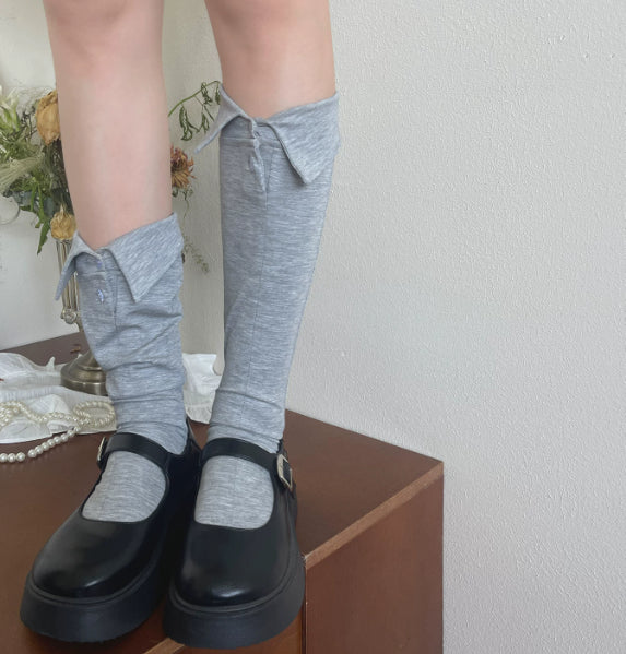 Vintage Mid-Calf Socken im Magazin-Stil