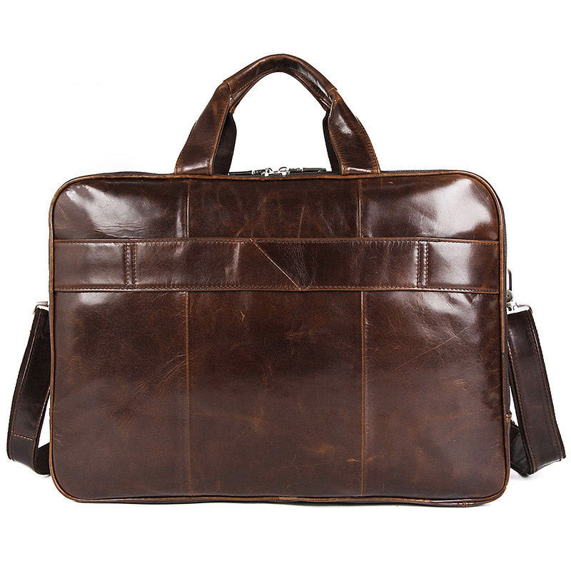 Leder-Tasche mit Computerfach – Bild 2 | LuxeStyle