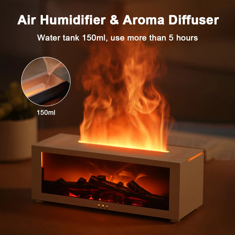 New Flame Aroma Diffuser mit Flammeneffekt