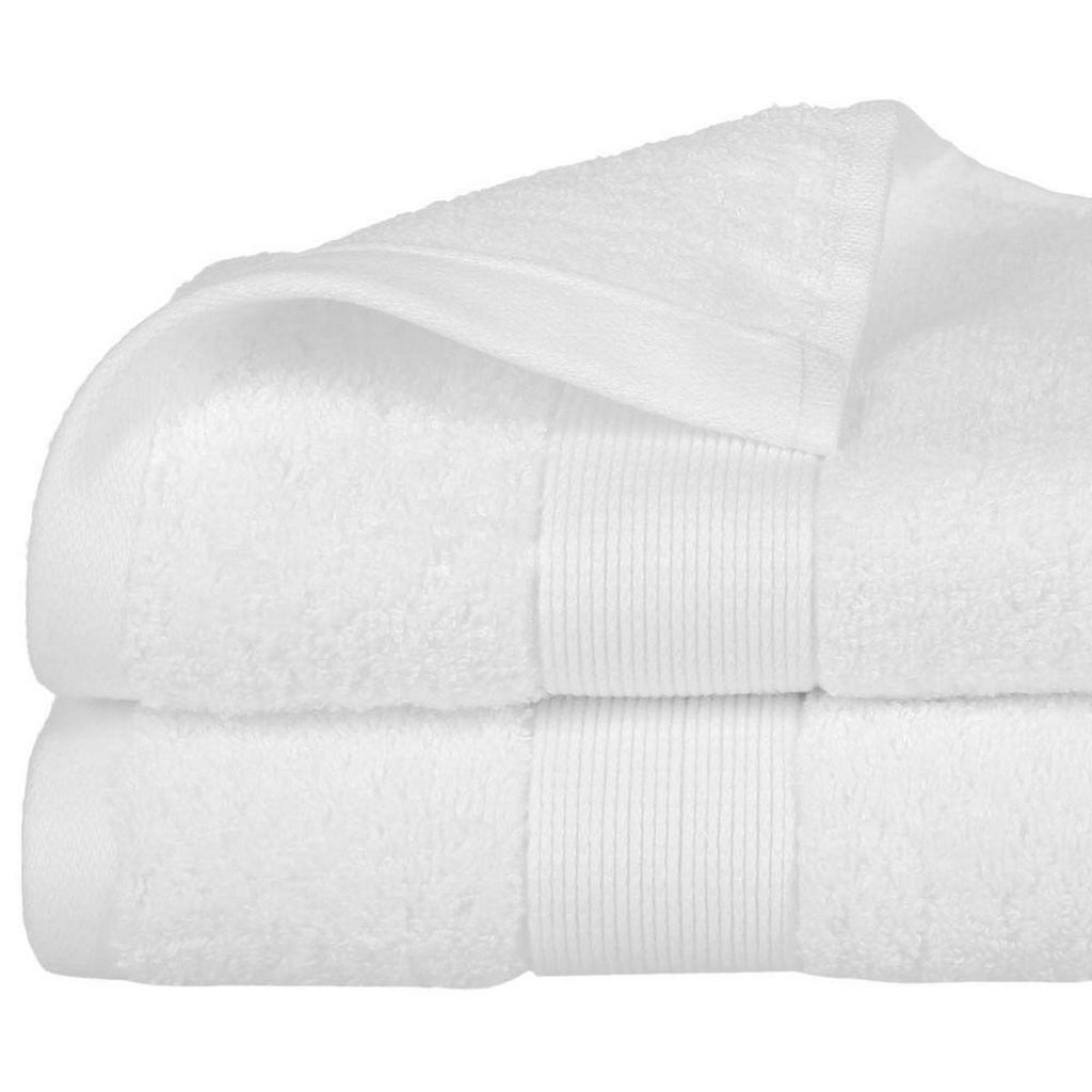 Badetuch Atmosphera Baumwolle Weiss 450 g/m² (50 x 90 cm) – Bild 3 | LuxeStyle