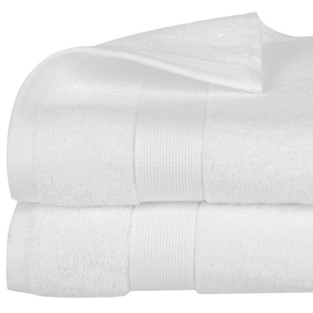 Badetuch Atmosphera Baumwolle Weiss 450 g/m² (70 x 130 cm) – Bild 3 | LuxeStyle