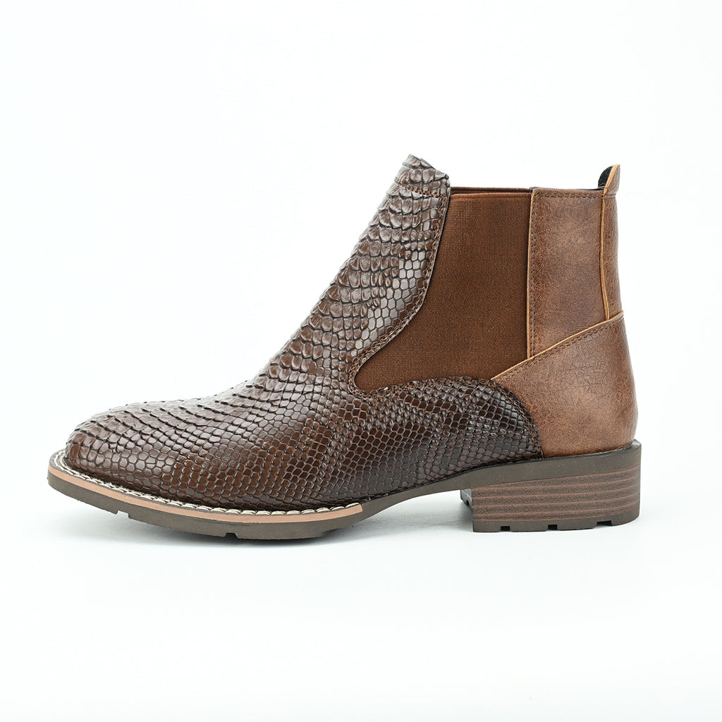 Chelsea Boots mit Stickerei