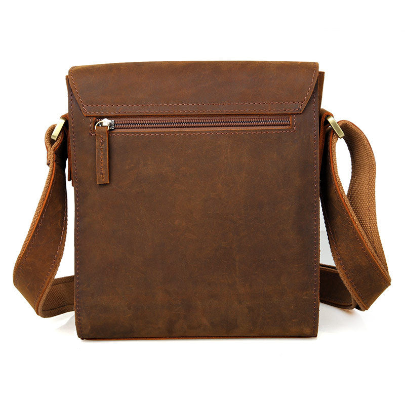 Umhängetasche Crazy Horse Leder, Herren – Bild 3 | LuxeStyle