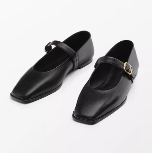 Echte Leder Flats mit Einzelriemen – Bild 4 | LuxeStyle