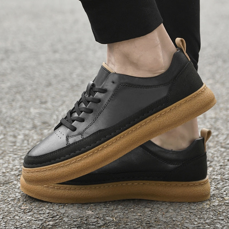 Handgenähte Leder-Sneaker mit weicher Sohle – Bild 3 | LuxeStyle