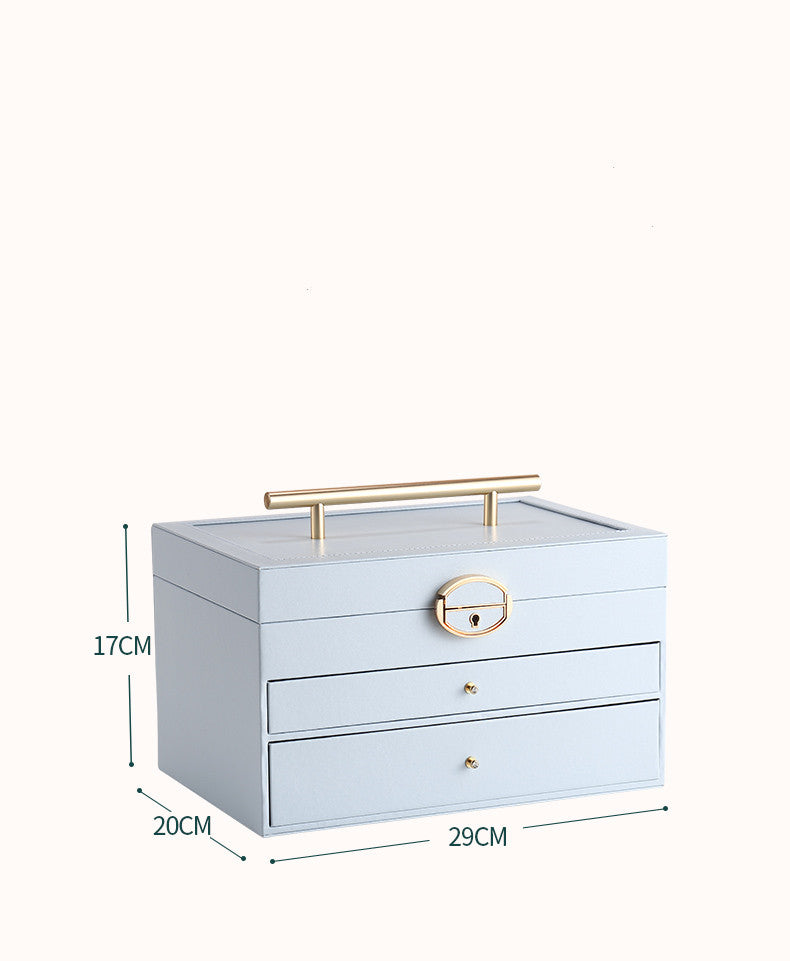 Grosse Schmuckschatulle in Himmelblau – Bild 3 | LuxeStyle