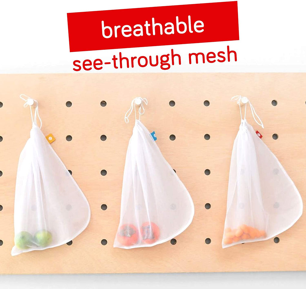 Weisses Drawstring-Tasche für Gemüse – Bild 4 | LuxeStyle