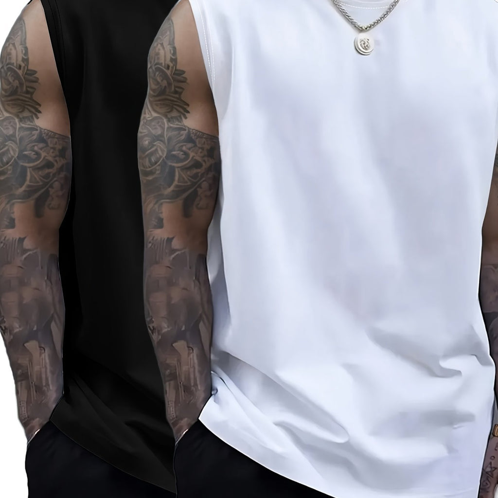 Herren Retro Tanktop Set – 2 Stück