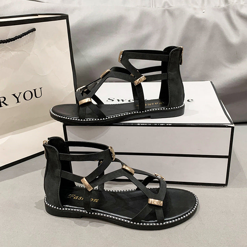 Modische Römersandalen mit Reissverschluss – Bild 8 | LuxeStyle