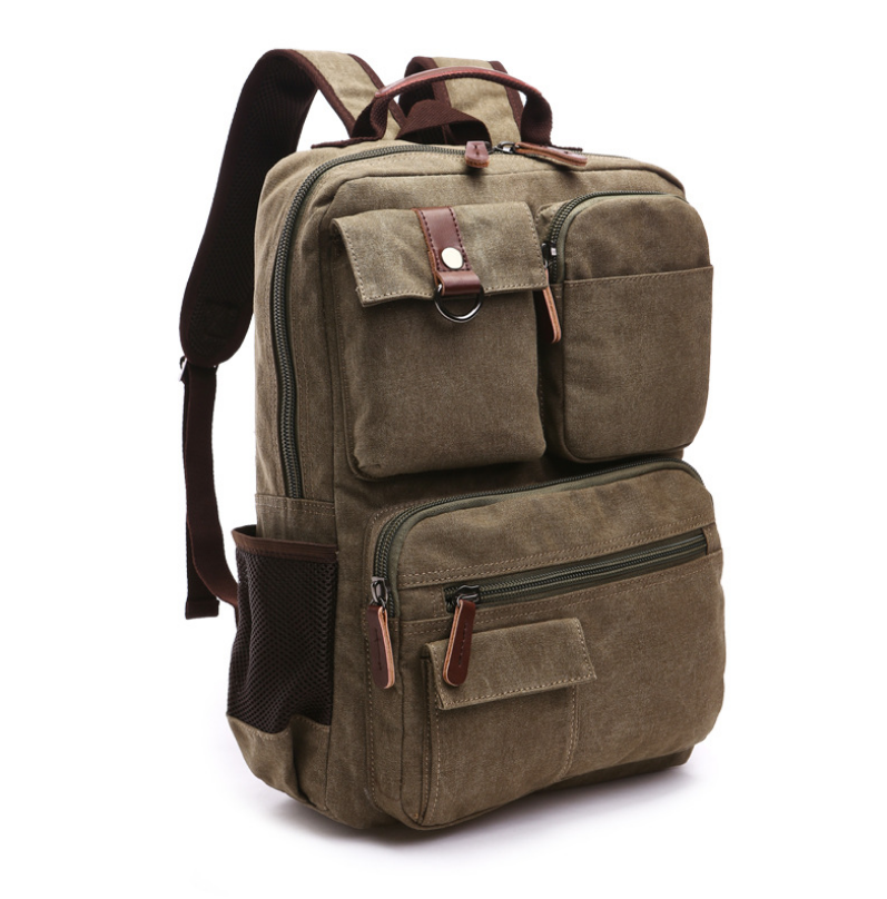 Canvas Rucksack für Laptop 15 Zoll – Bild 8 | LuxeStyle