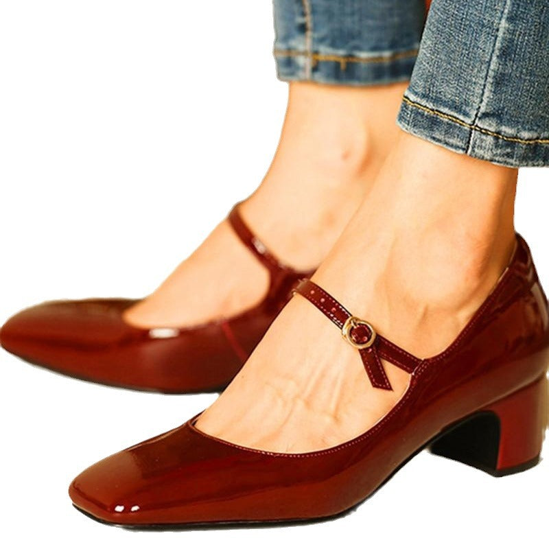 Elegante Mid-Heel Pumps mit eckiger Kappe – Bild 2 | LuxeStyle