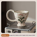 Keramik-Kaffeetasse mit Untertasse – Bild 7 | LuxeStyle